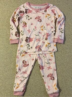 Ballerina Fairy & Floral Two-Piece Pajama Set